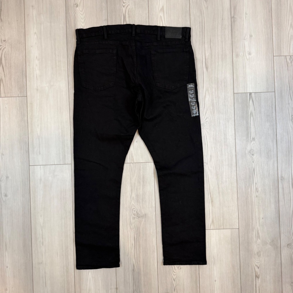 Polo Ralph Lauren Sullivan Slim Jeans Mens 40x32 Black Stretch Denim Pants NWT